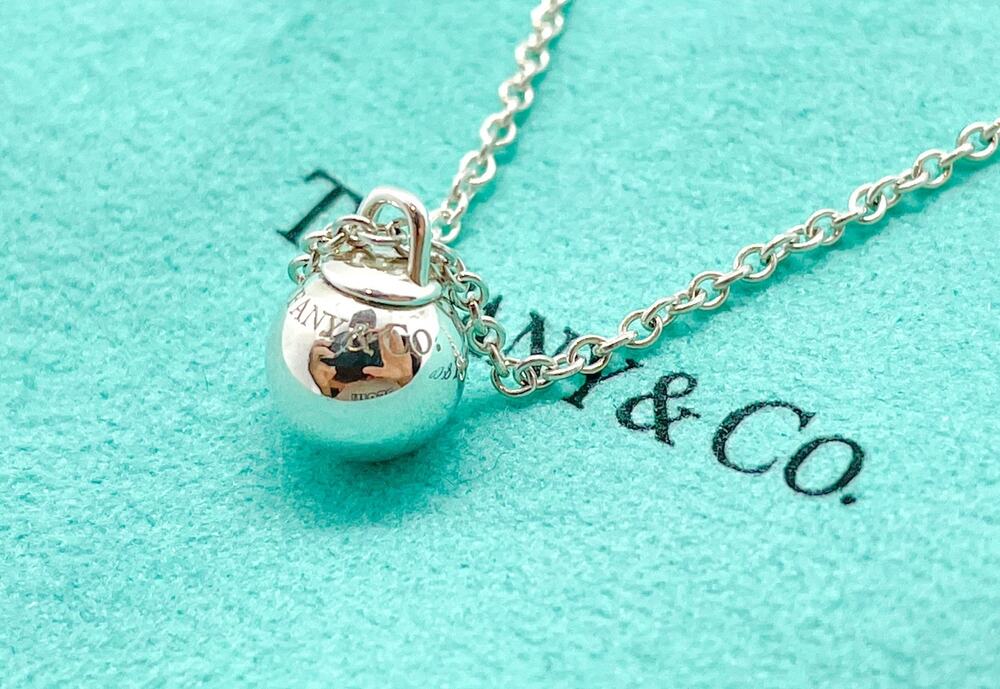 Tiffany & Co. HardWear 8mm Ball Pendant Necklace Sterling Silver 16–18"